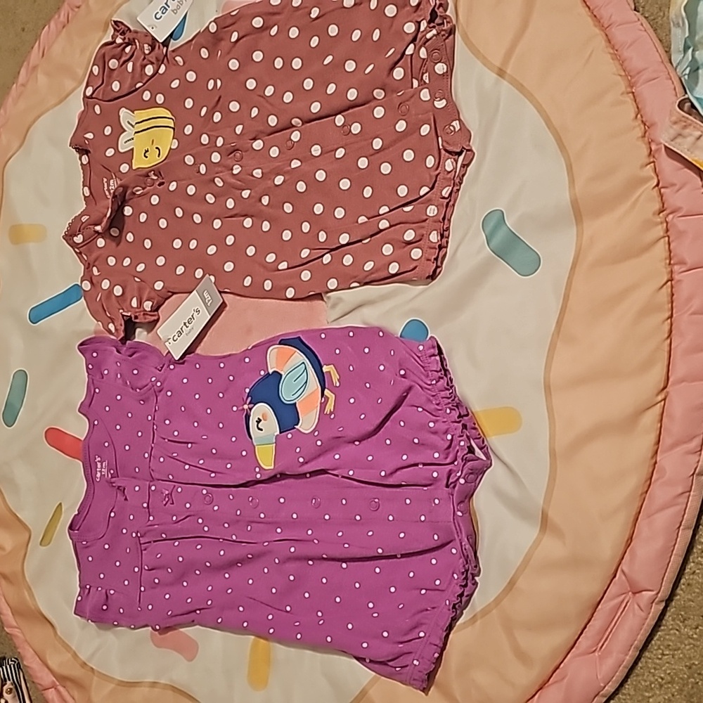 NWT 12m Carter's romper set of 2